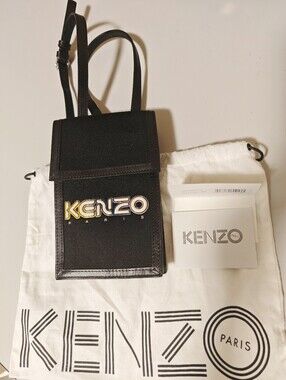 Kenzo Black Crossbody with Multicolor Logo